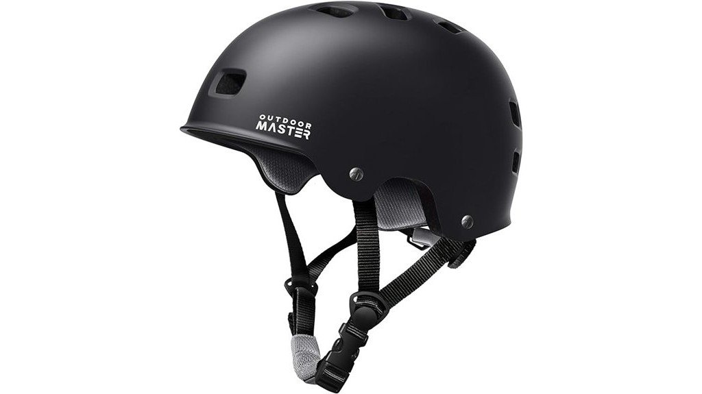removable lined outdoormaster skateboard helmet
